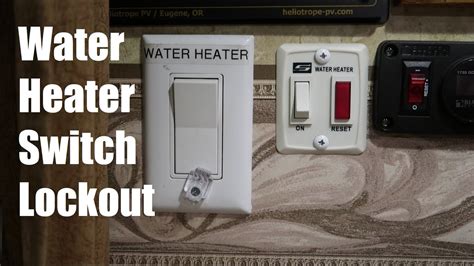 electric waterheater lock boxes|electric hot water heater lockout.